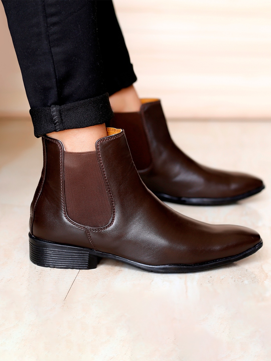 

Bxxy Men Formal Chelsea Boots, Brown