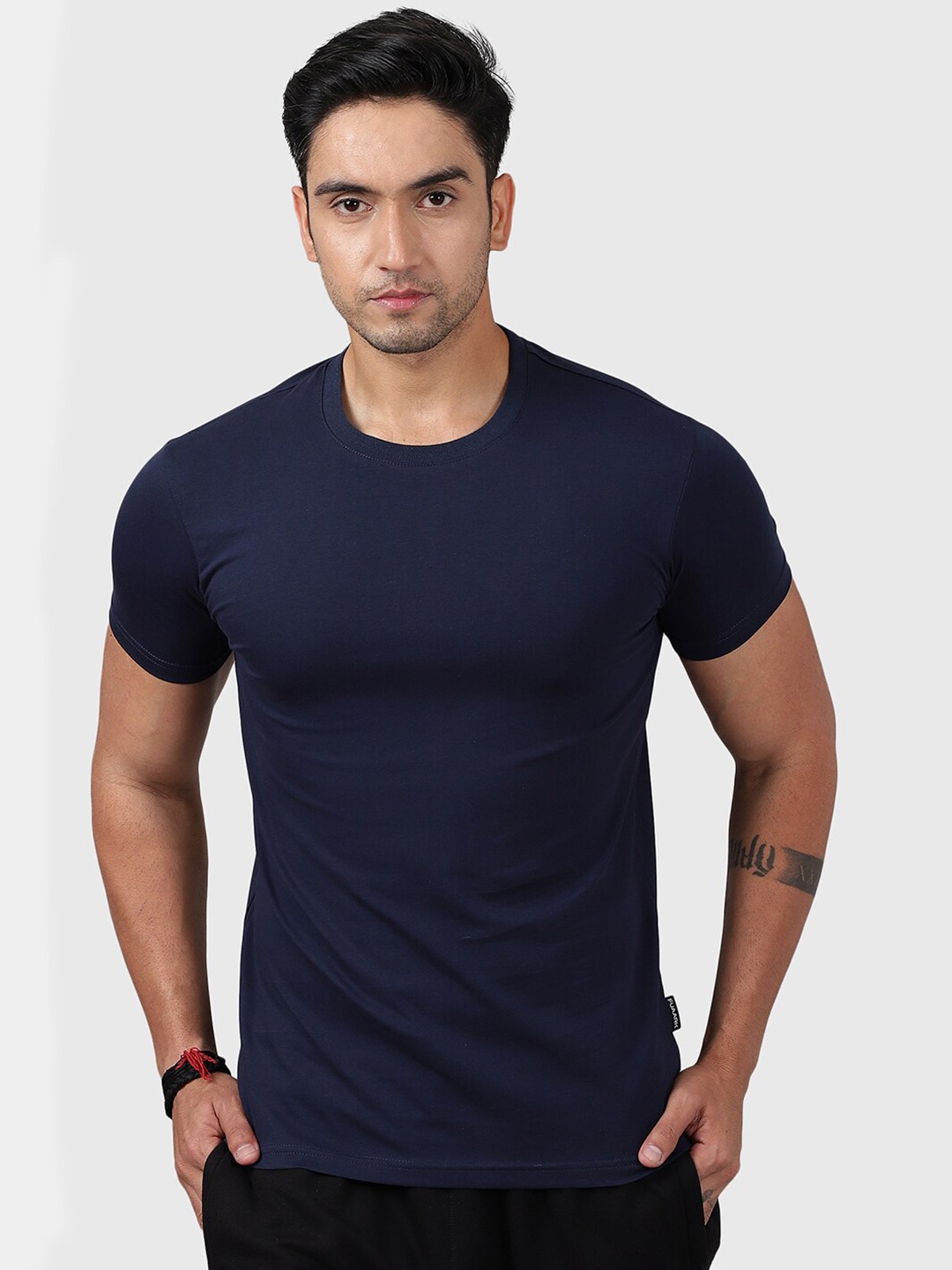 

FUAARK Moisture Wicking Cotton Slim Fit T-shirt, Navy blue
