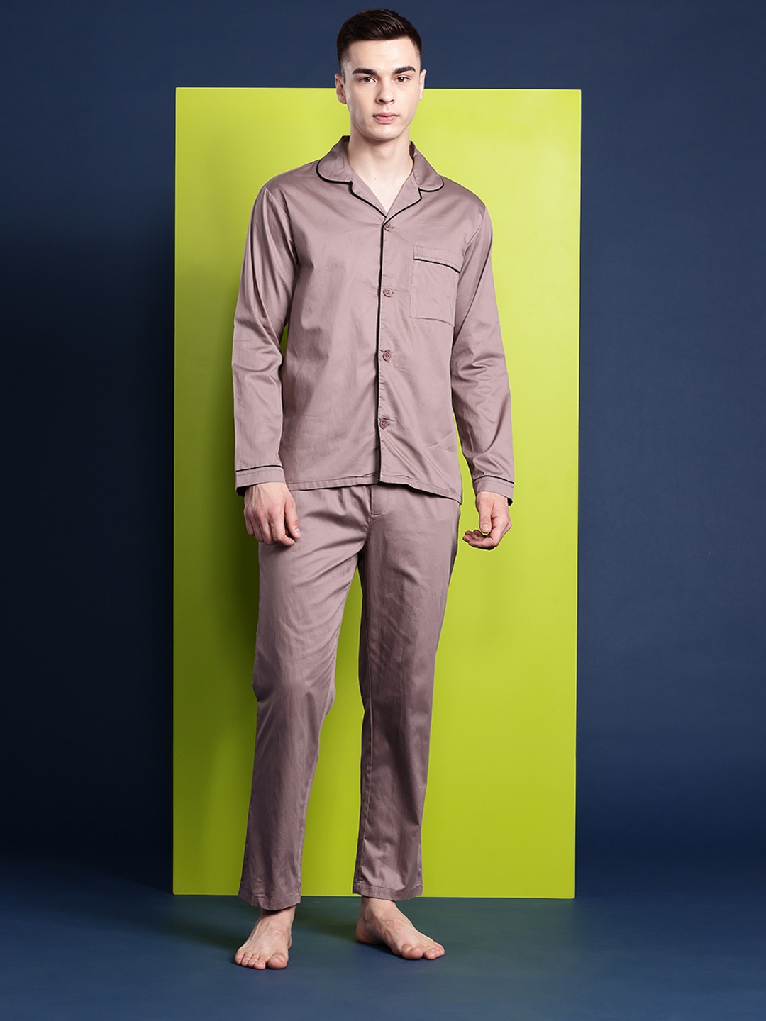 

Hancock Men Night suit, Mauve