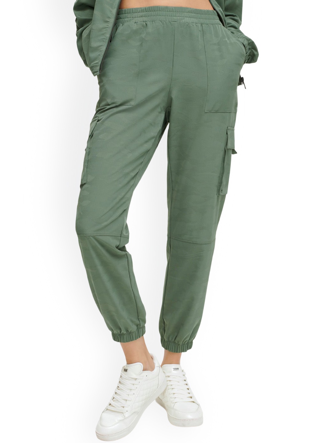 

DKNY Women Loose Fit Oversized Joggers, Green