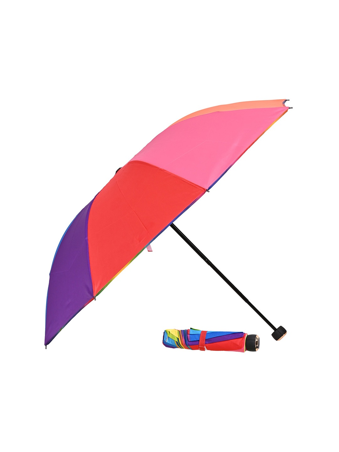 

LOOM LEGACY Colourblocked 3 Fold Umbrella, Blue