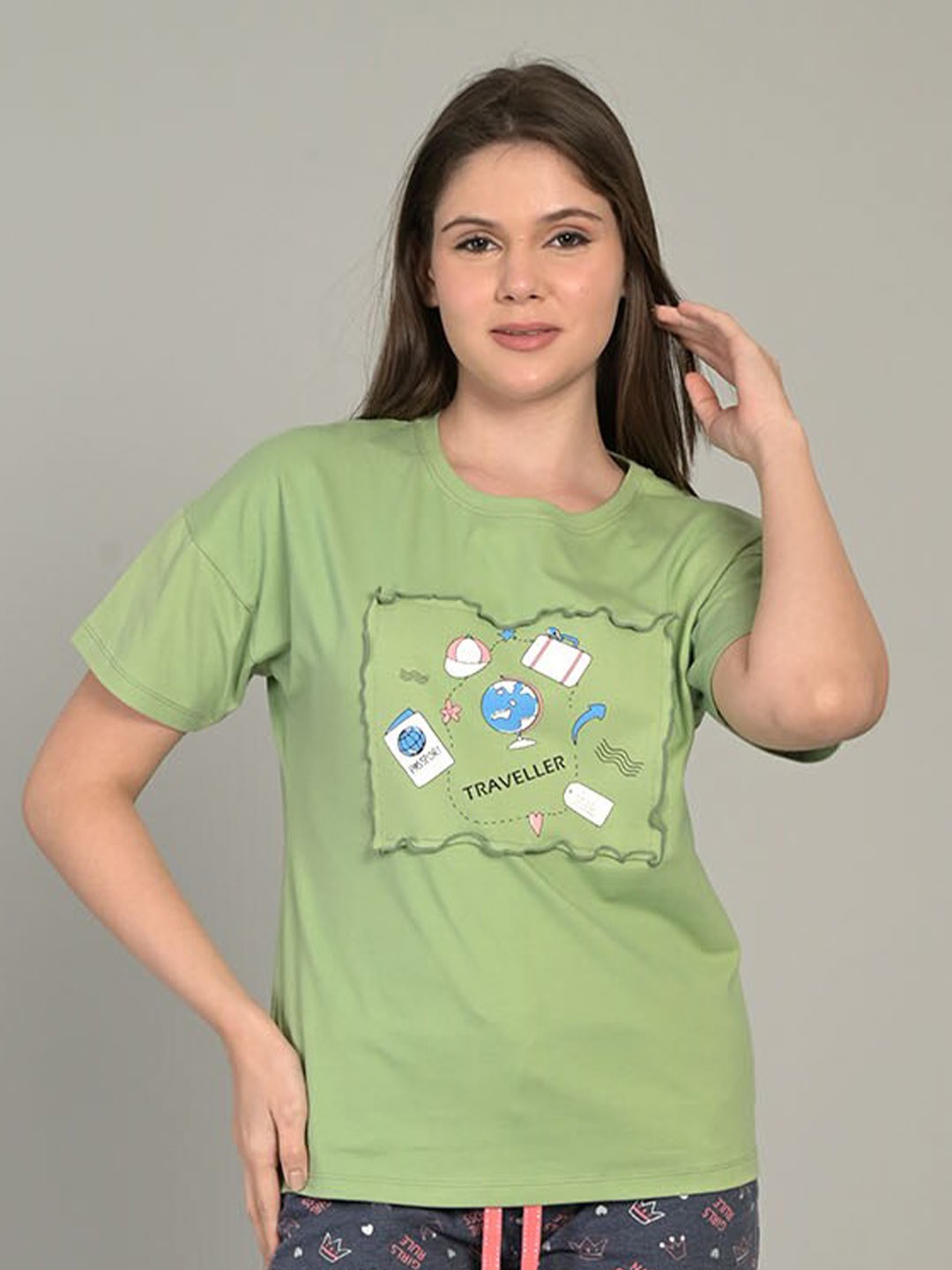 

MAYSIXTY Graphic Printed T-shirt, Green