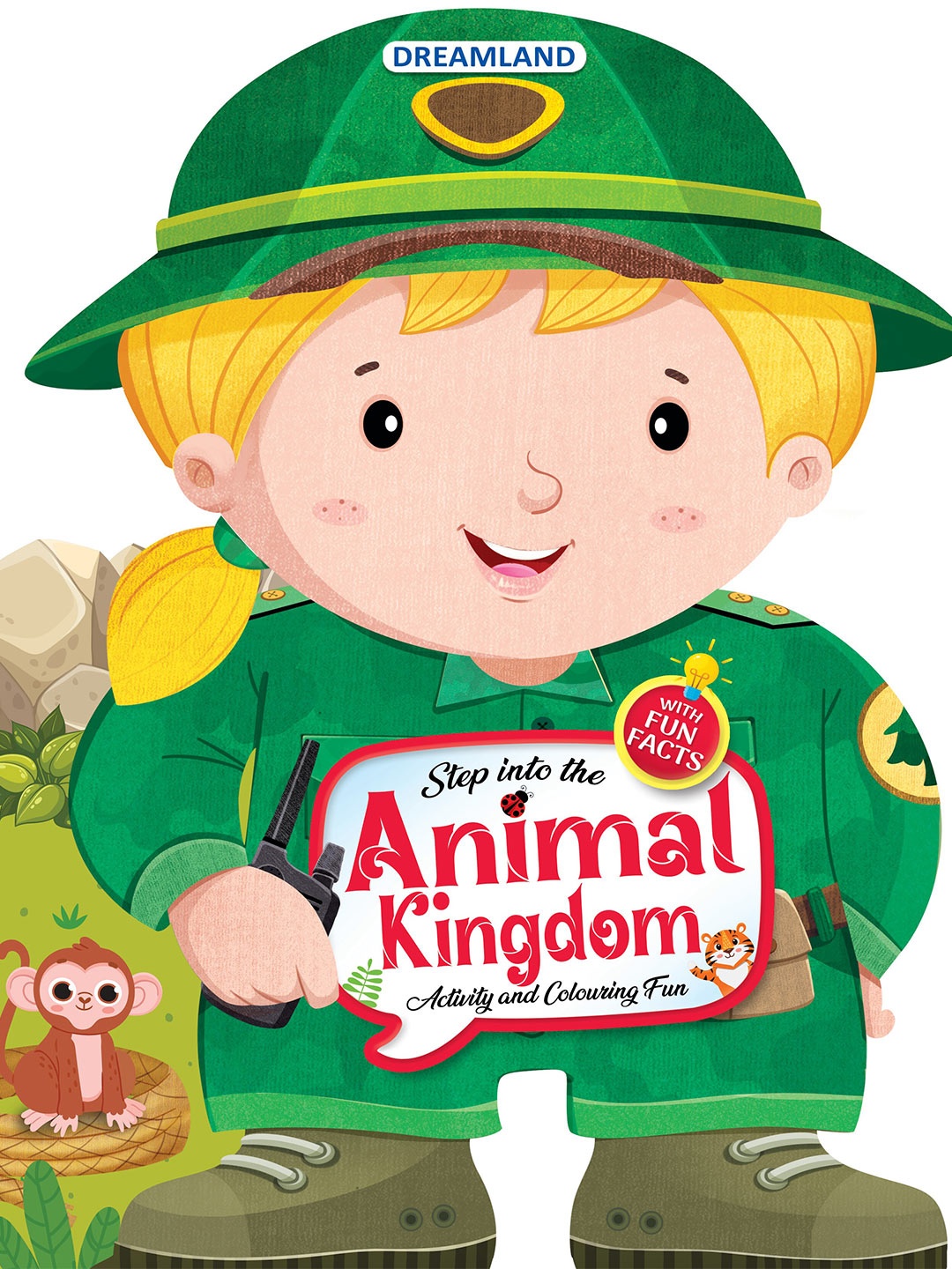 

Dreamland Step into the Animal Kingdom- Activity and Colouring Fun Book, White