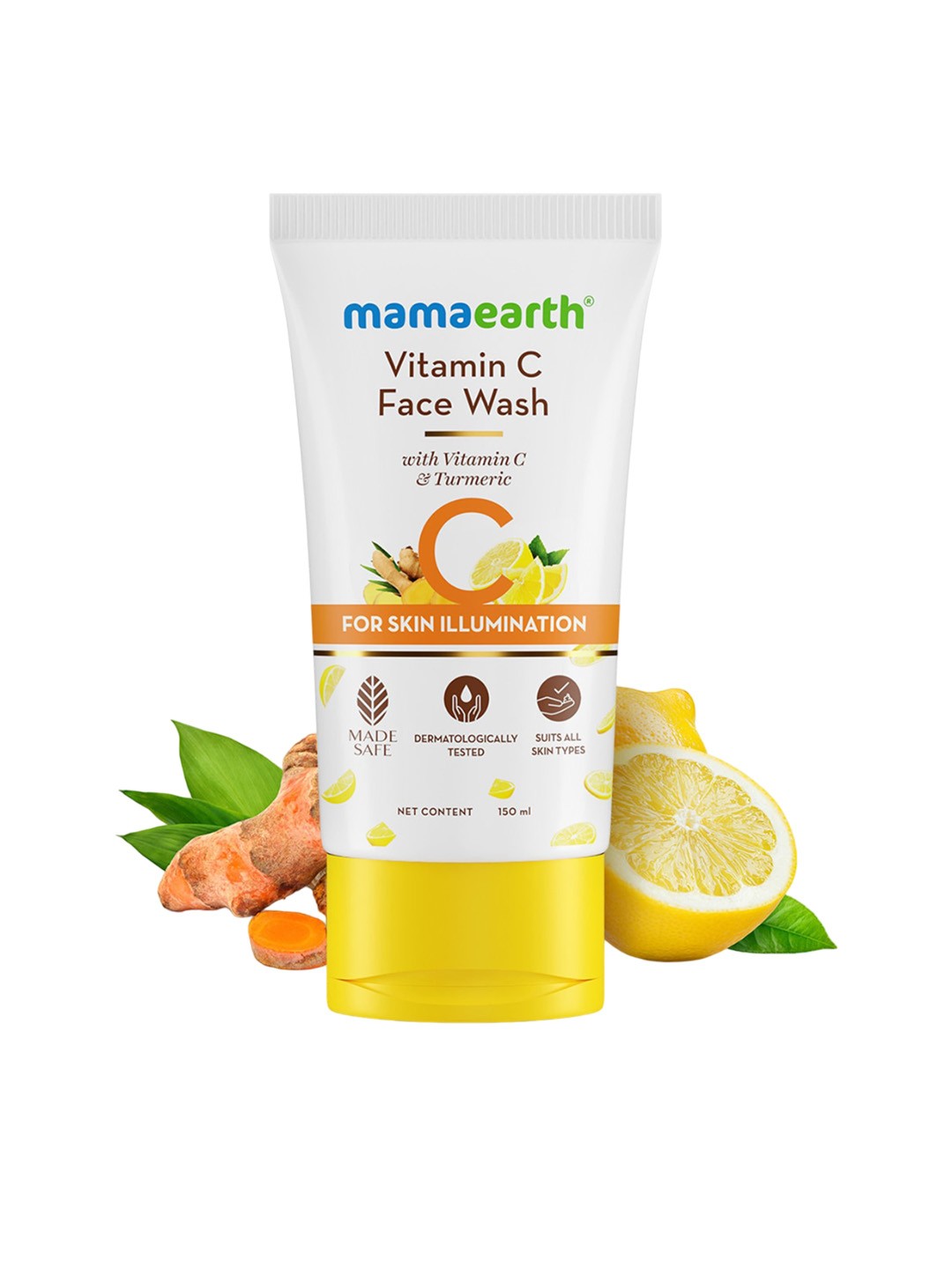 

Mamaearth Vitamin C Face Wash With Turmeric For Skin Illumination - 150ml, White