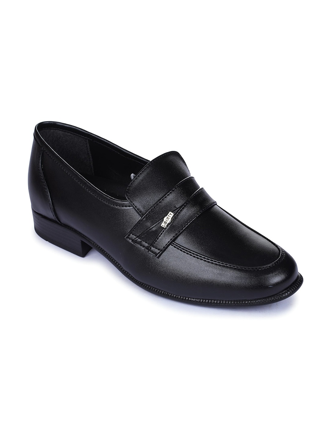 

Liberty Men Leather Formal Loafers, Black