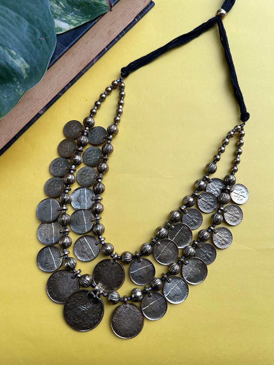 

FIROZA Tribal Coin Necklace, Gold