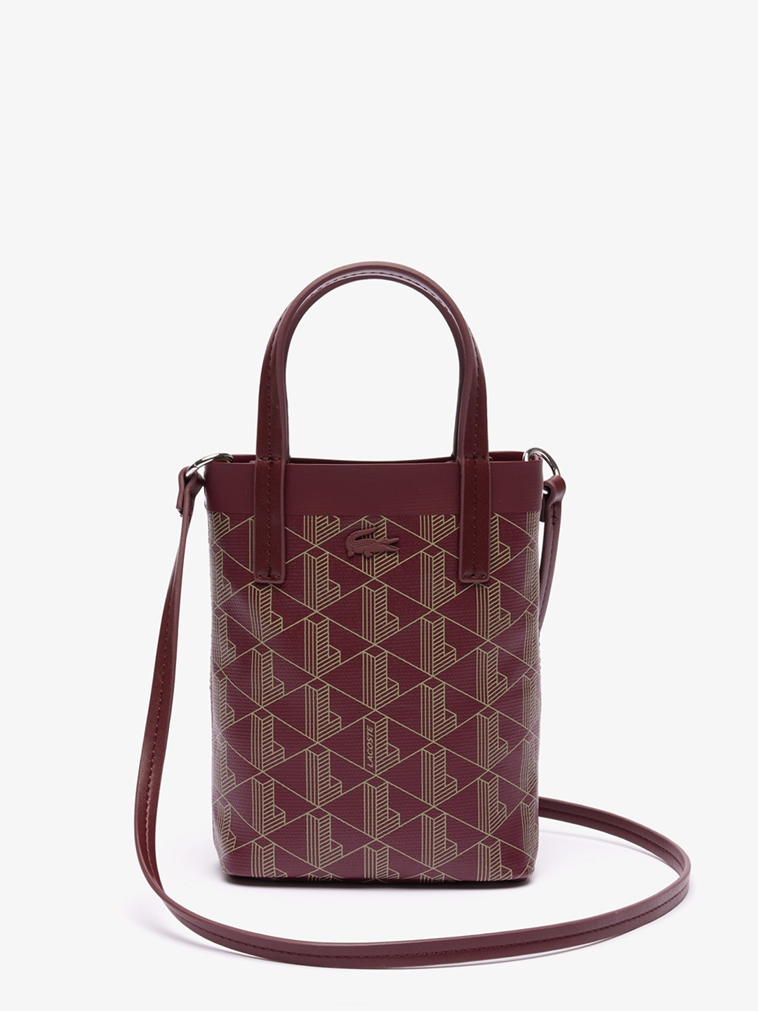 

Lacoste Printed Structured Tote Bag, Red