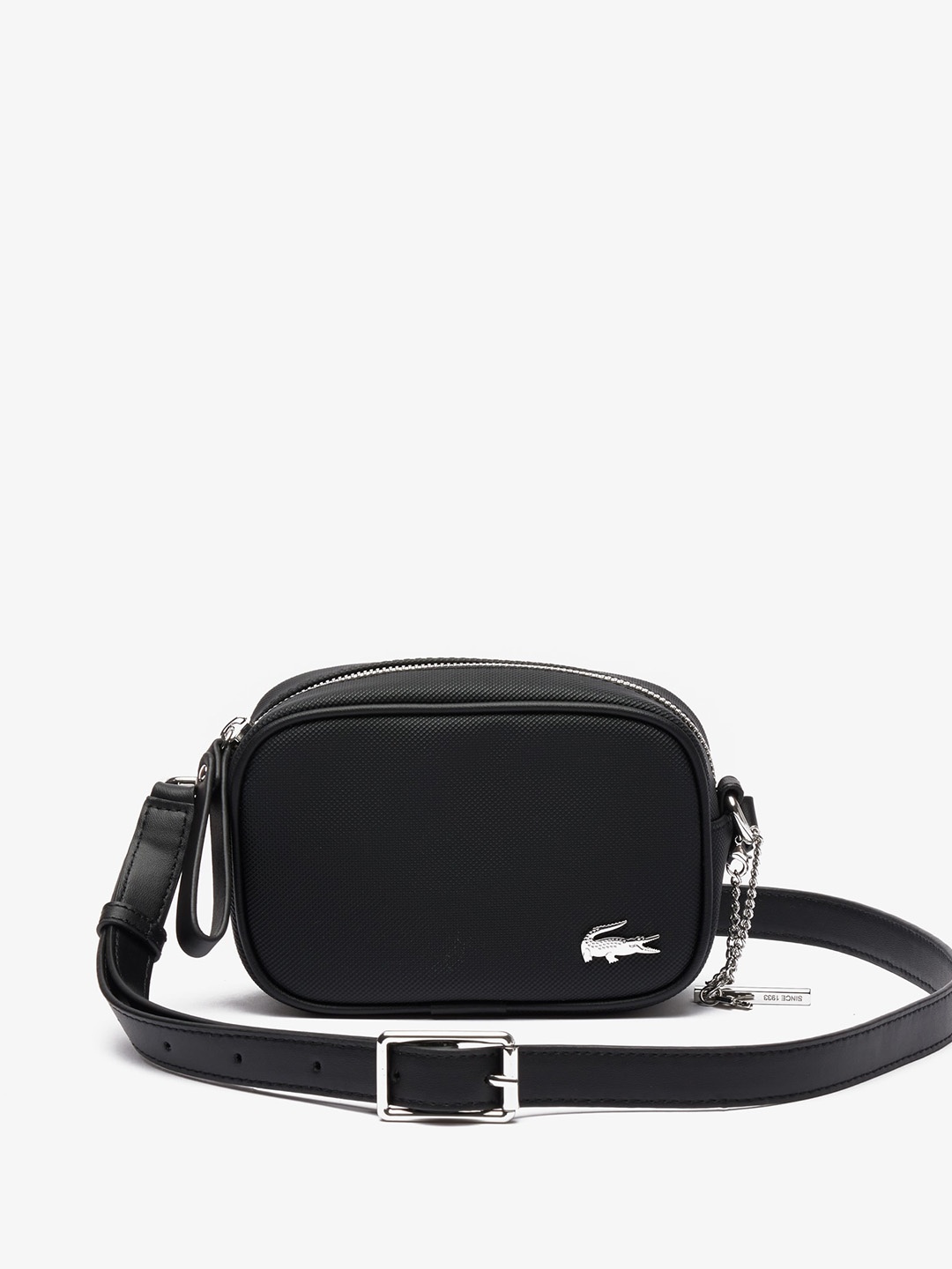 

Lacoste Structured Sling Bag, Black