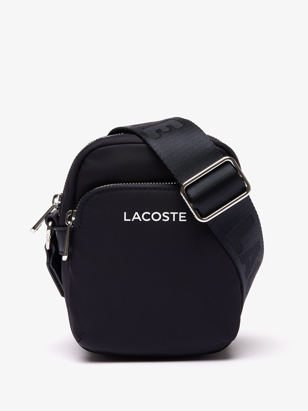 

Lacoste Unisex Structured Sling Bag, Navy blue