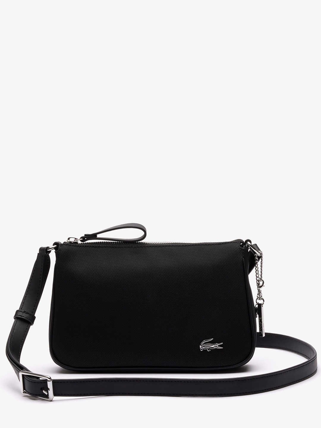 

Lacoste Structured Sling Bag, Black