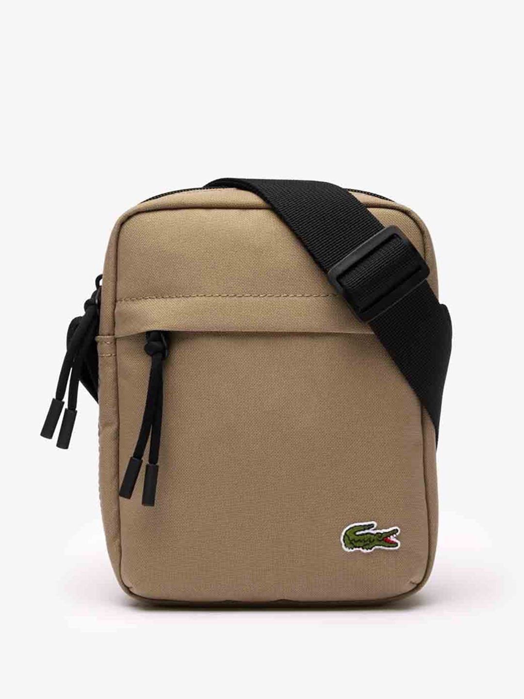 

Lacoste Unisex Structured Crossover Bag, Beige