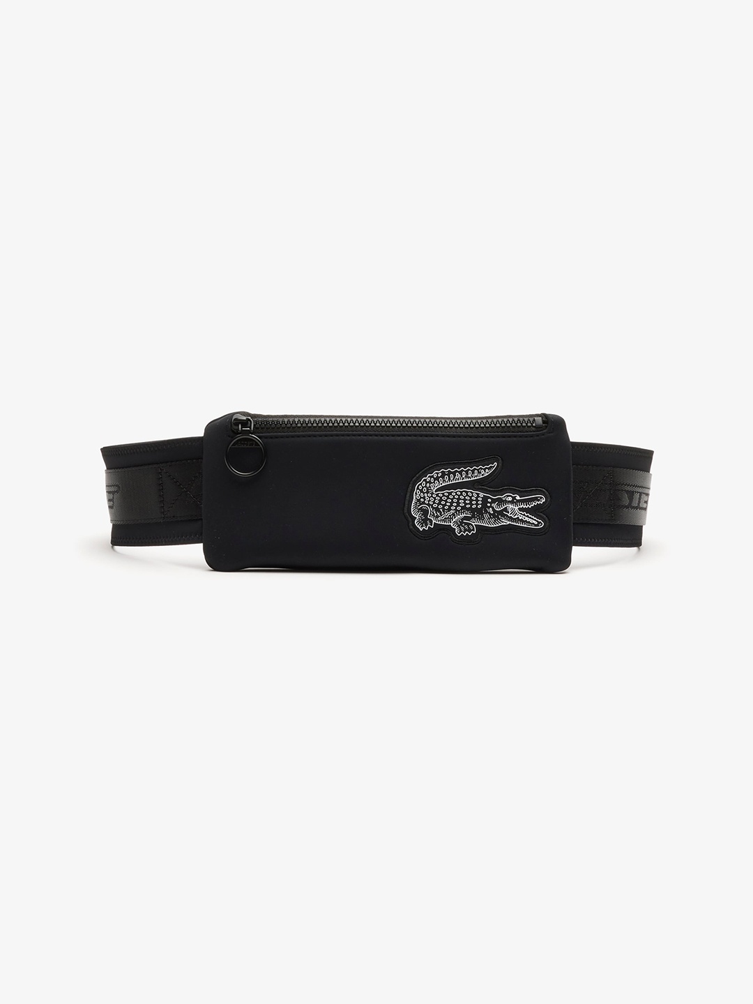 

Lacoste Unisex Embroidered Waist Pouch, Black