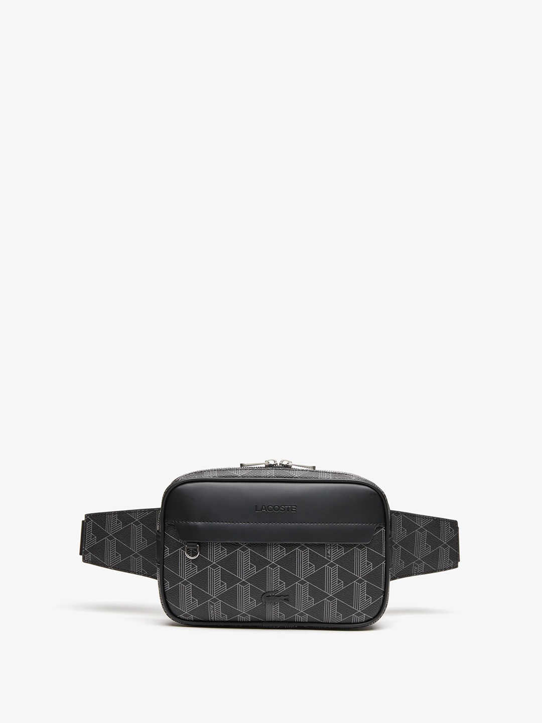 

Lacoste Men Printed Waist Pouch, Black
