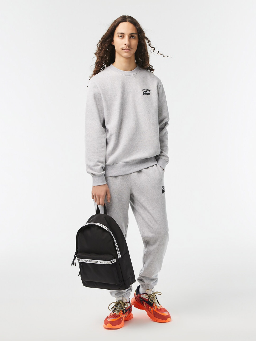 

Lacoste Men Neocroc Backpack, Black