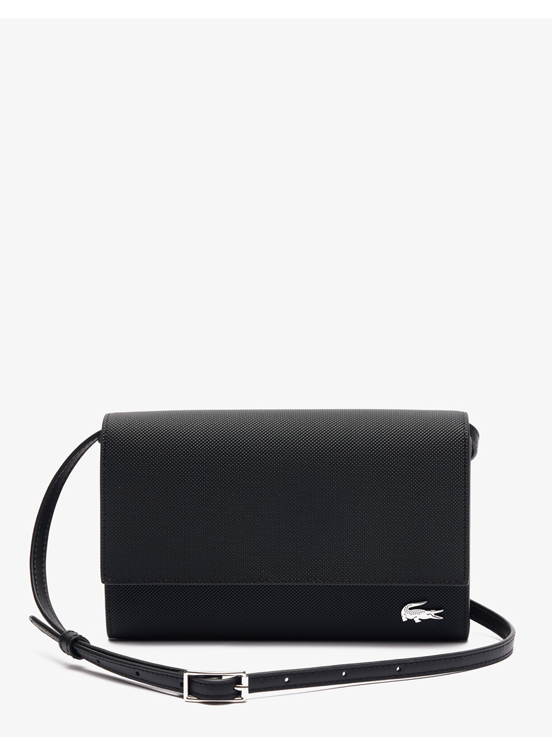 

Lacoste Structured Sling Bag, Black