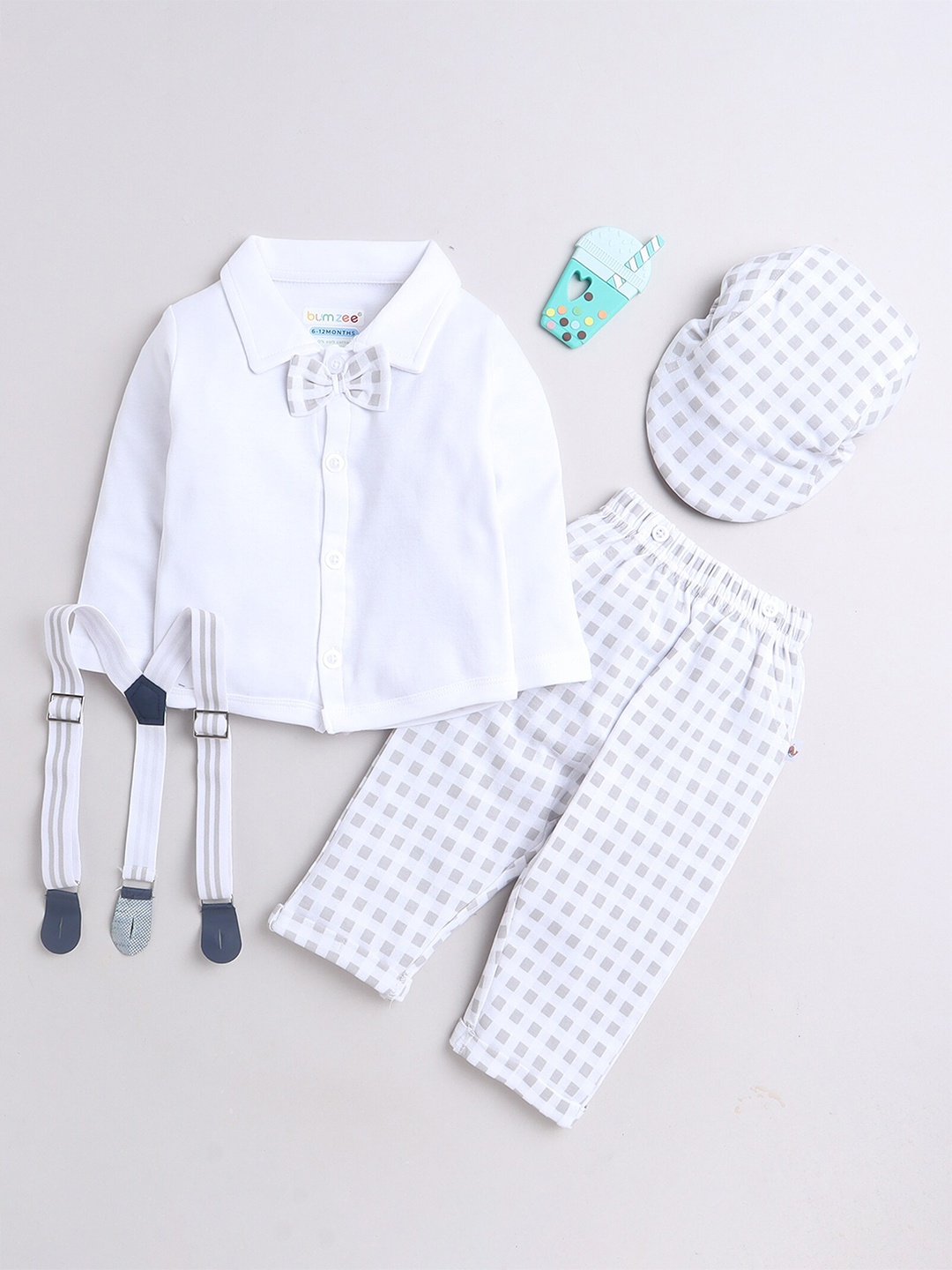 

BUMZEE Boys Shirt with Trousers, Grey