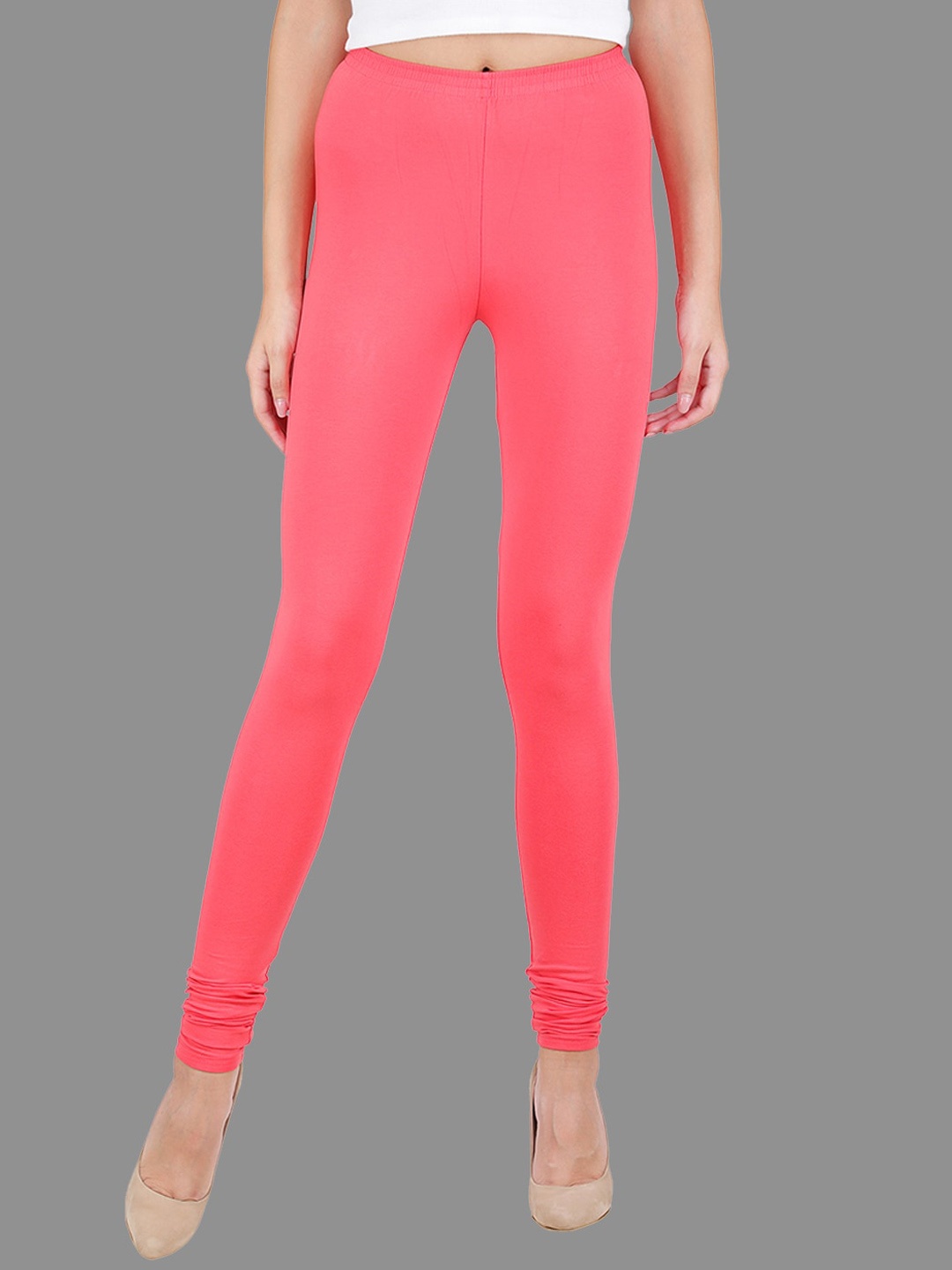 

FFU Churidar Length Leggings, Coral