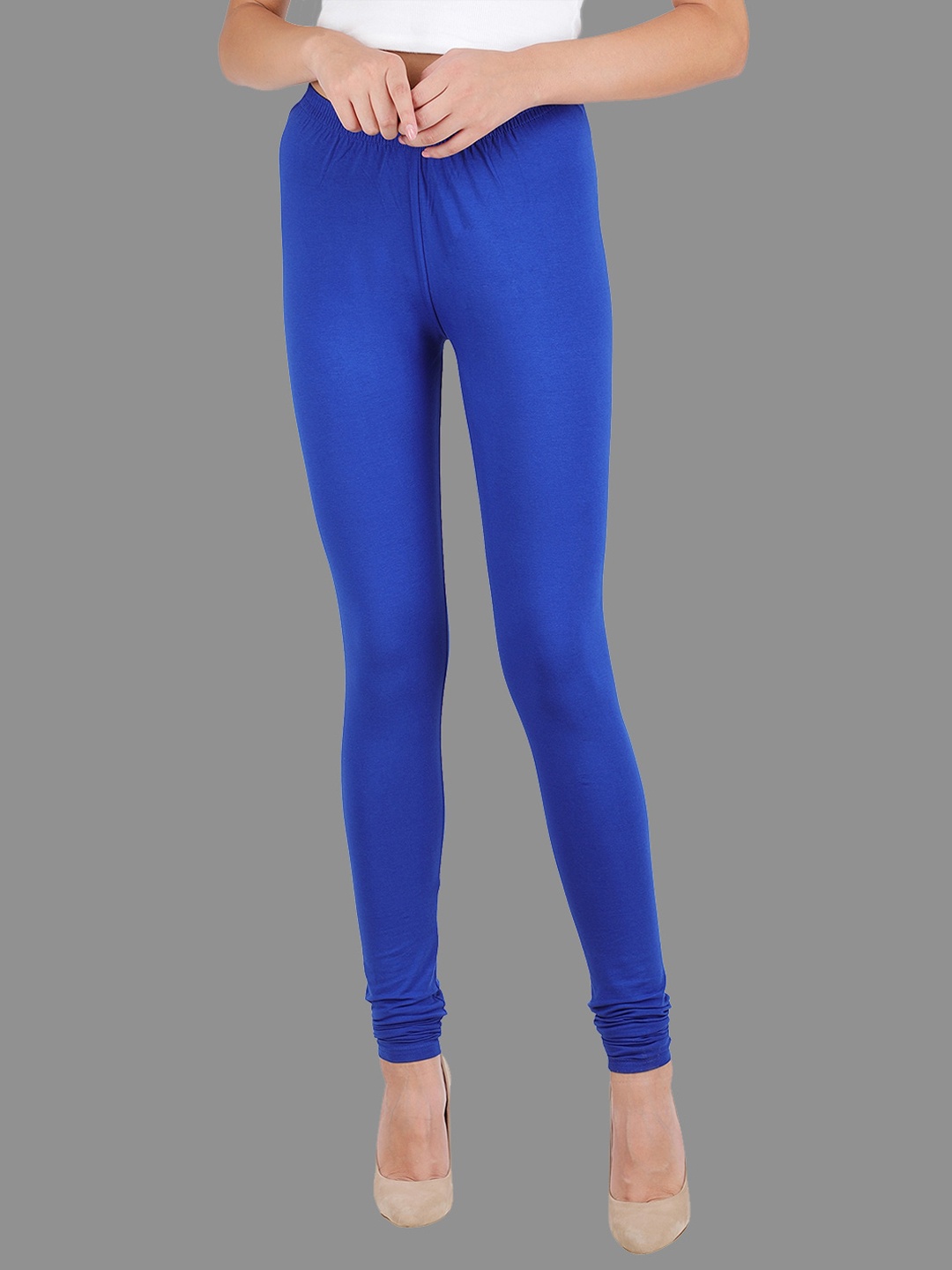 

FFU Mid-Rise Churidar Length Slip-On Leggings, Blue