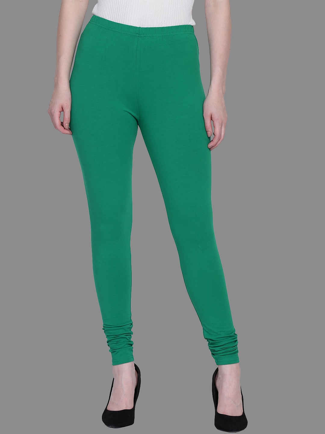 

FFU Mid-Rise Churidar-Length Leggings, Green