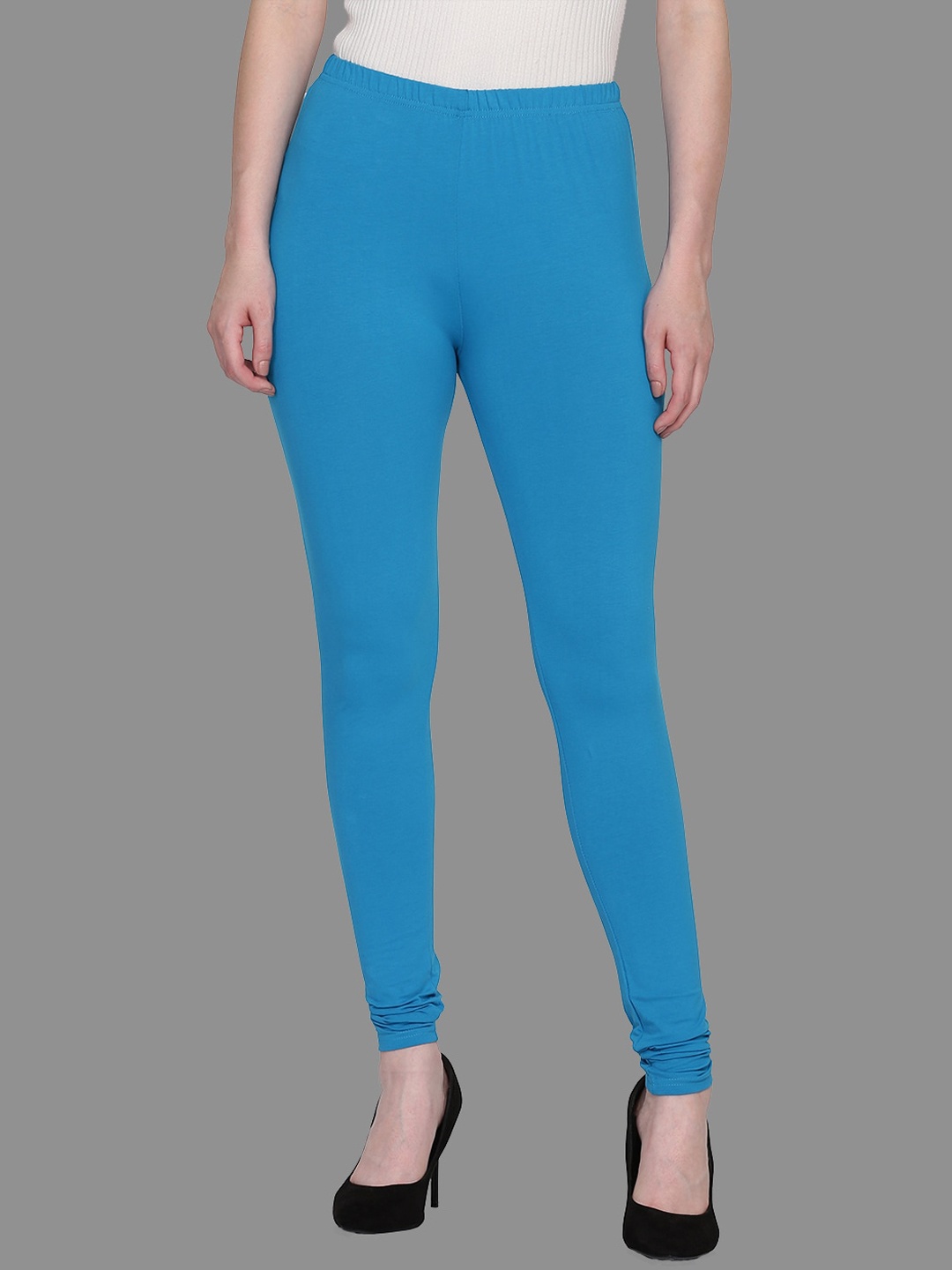 

FFU Mid-Rise Churidar-Length Leggings, Turquoise blue