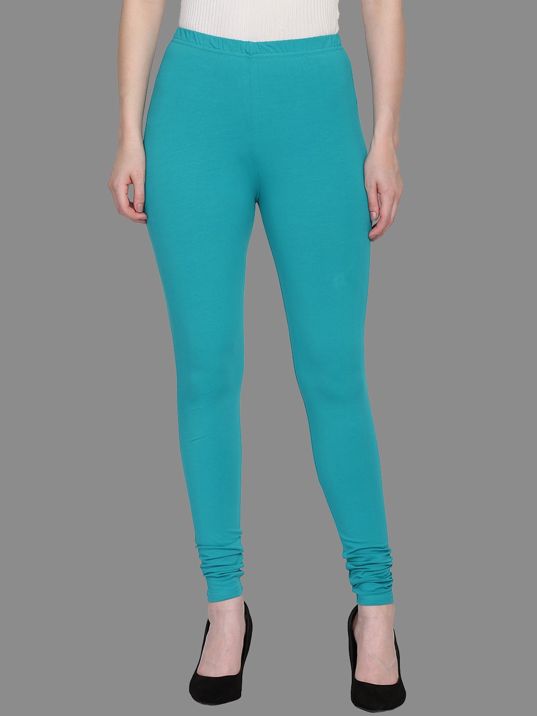 

FFU Mid-Rise Churidar Length Leggings, Green