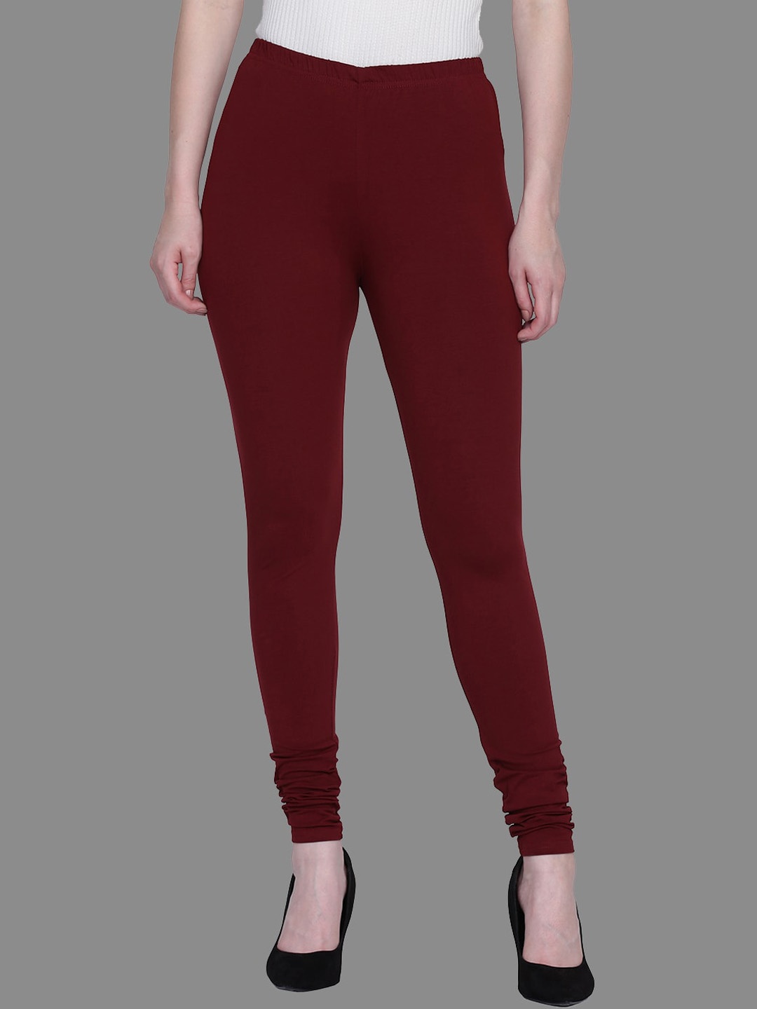 

FFU Mid-Rise Churidar Length Legging, Burgundy