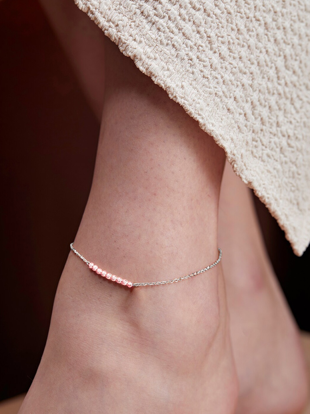 

AIKA BY MINUTIAE Silver-Plated Anklet