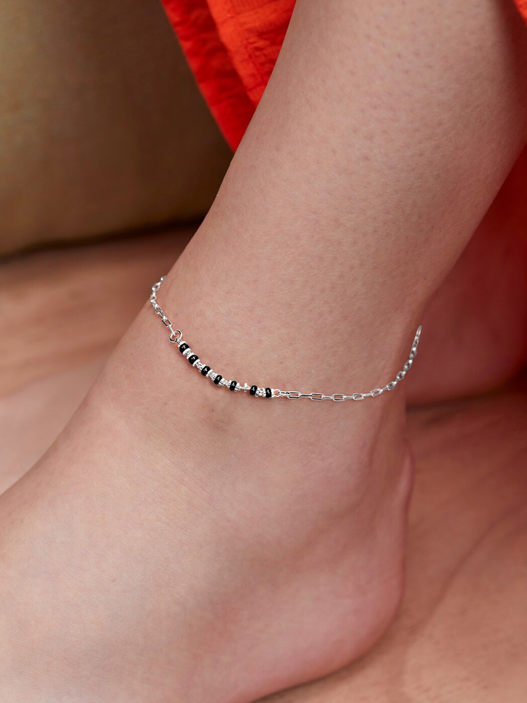 

AIKA BY MINUTIAE Silver-Plated Anklet