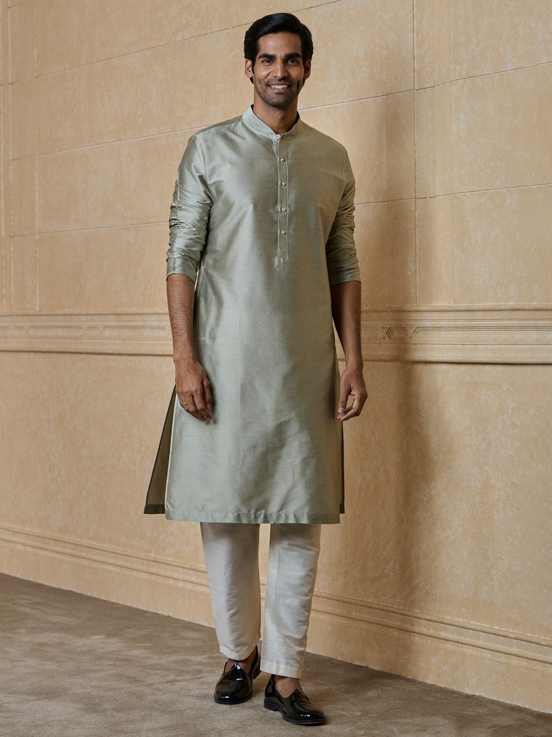 

Tasva Men Kurta, Grey