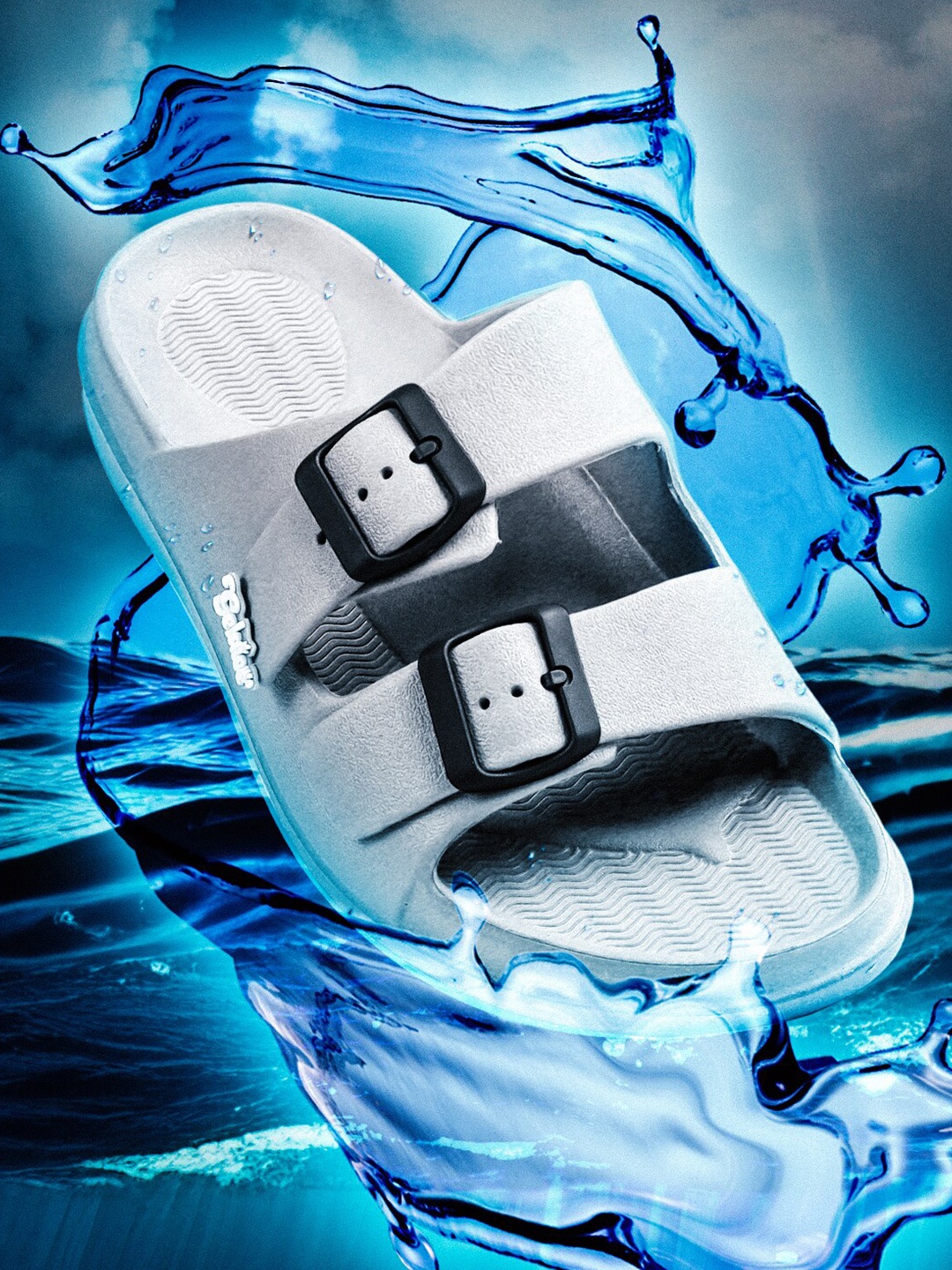 

Solethreads Women Open Toe Sliders, Silver