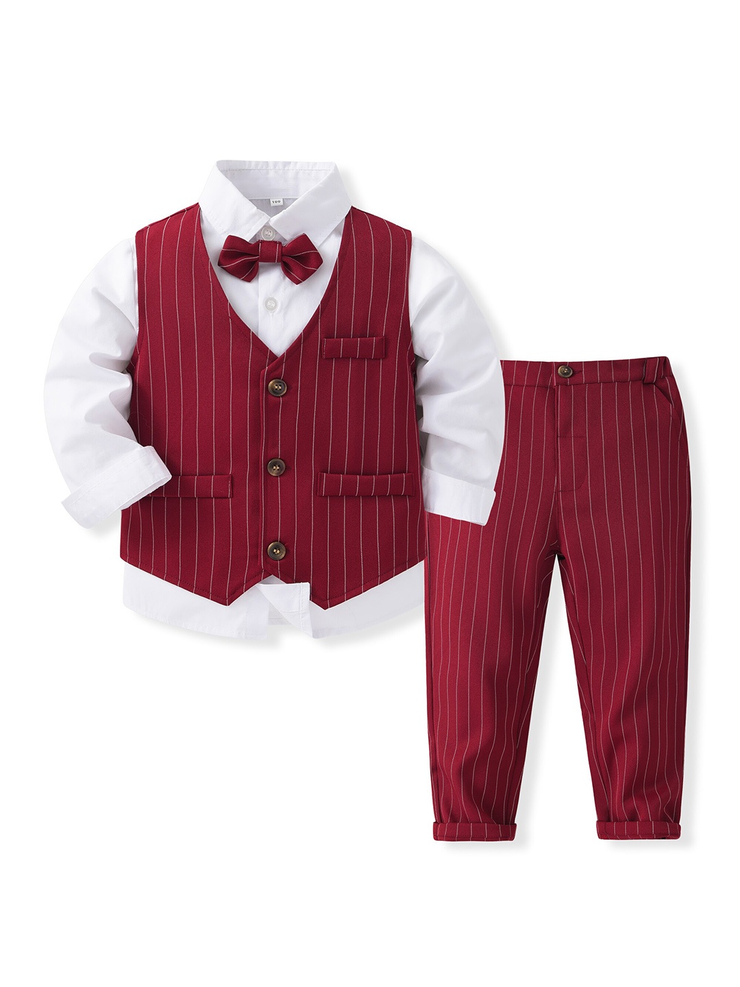 

StyleCast x Revolte Boys Shirt with Trouser, Maroon