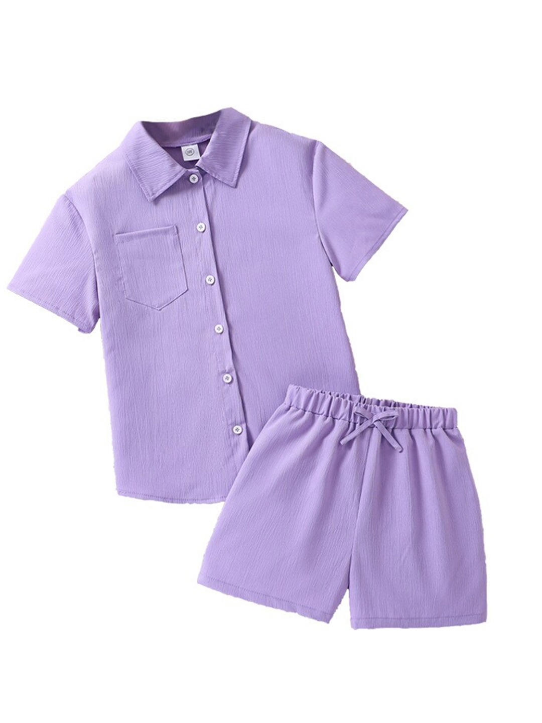 

StyleCast x Revolte Girls Short Sleeves Shirt With Shorts, Purple