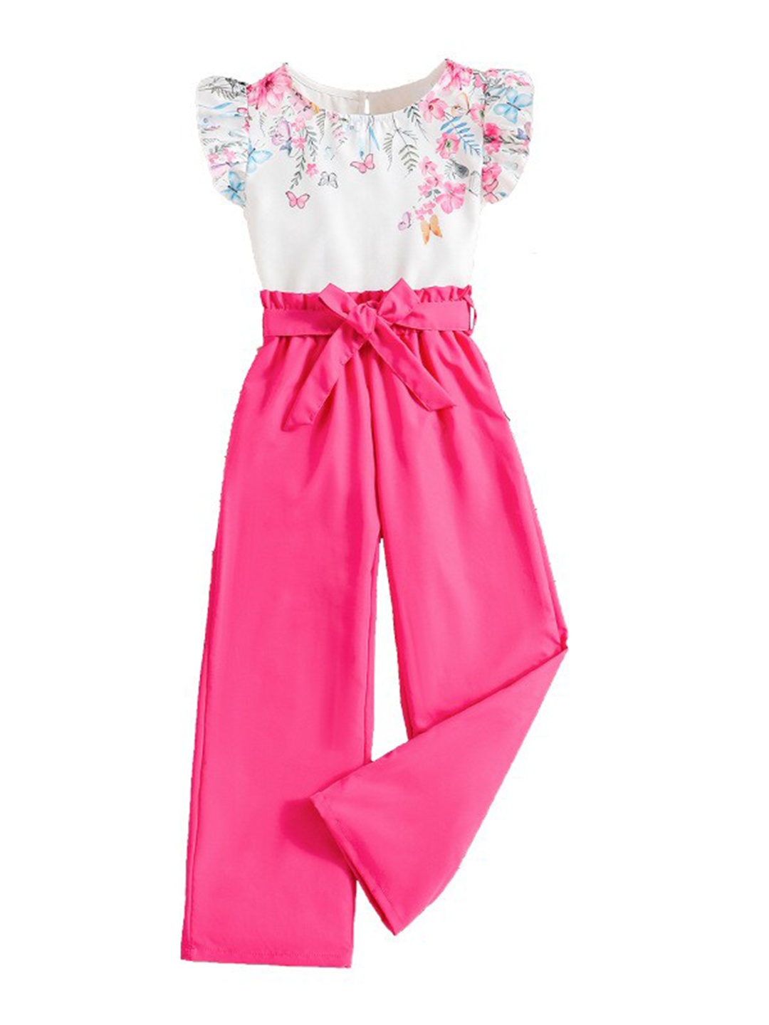 

StyleCast x Revolte Girls Printed Top with Palazzo, Fuchsia