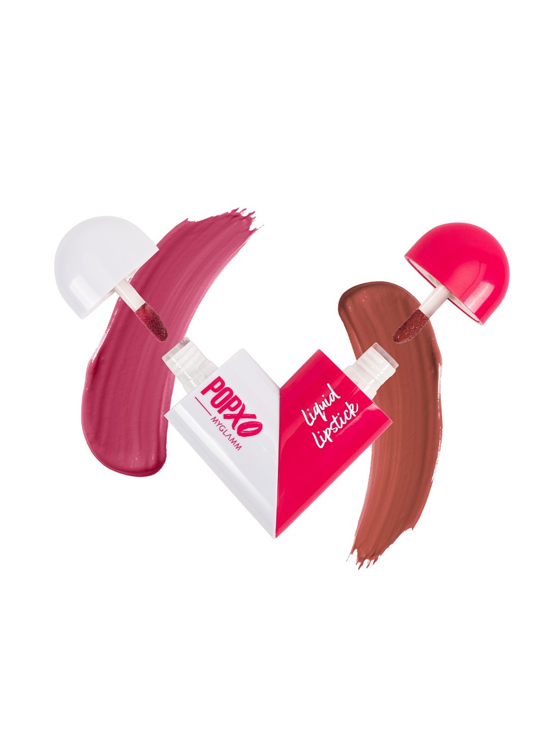 

MyGlamm POPxo Liquid Lipstick & Lipgloss Love Kit 2.5ml Each - Partner in Crime, Nude