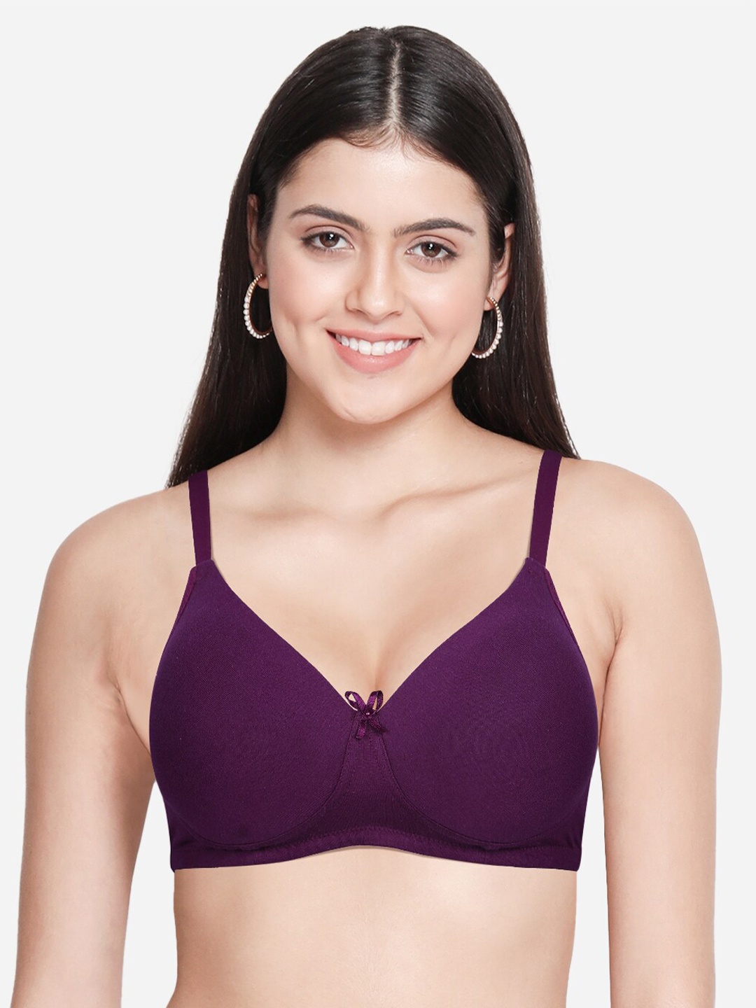 

Susie Full Coverage All Day Comfort Cotton T-shirt Bra, Purple