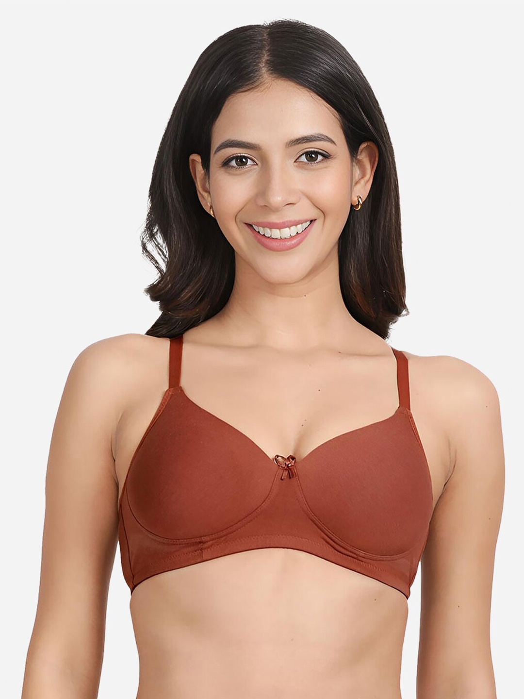 

Susie Full Coverage All Day Comfort Cotton T-shirt Bra, Brown