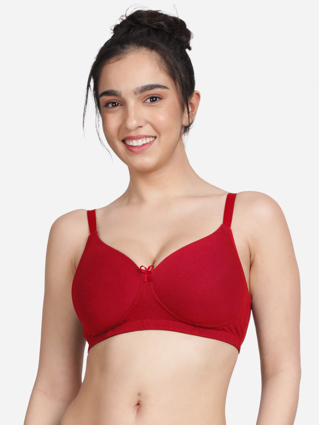 

Susie Full Coverage All Day Comfort Cotton T-shirt Bra, Red