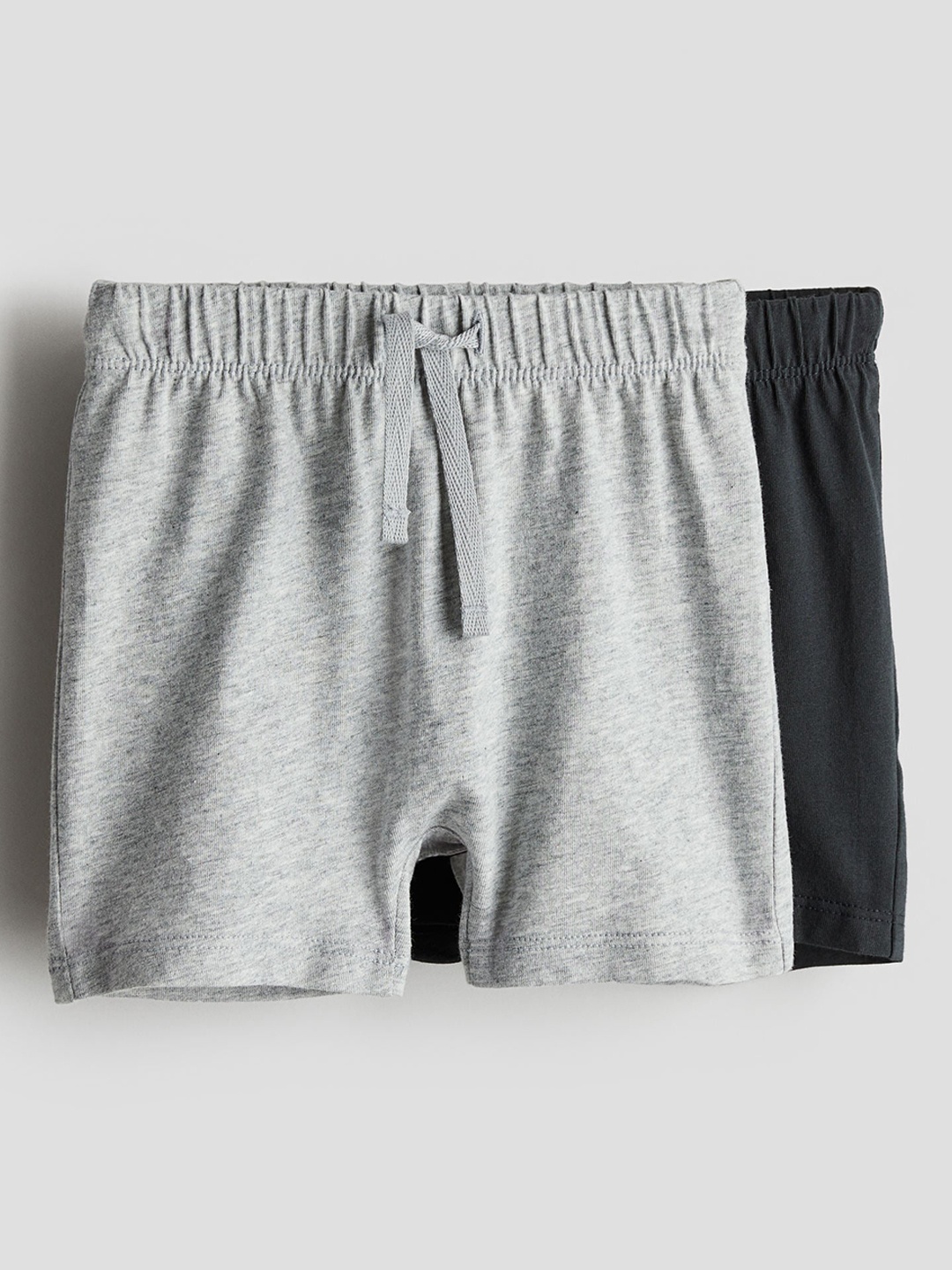 

H&M Boys Pure Cotton 2-Pack Jersey Shorts, Black