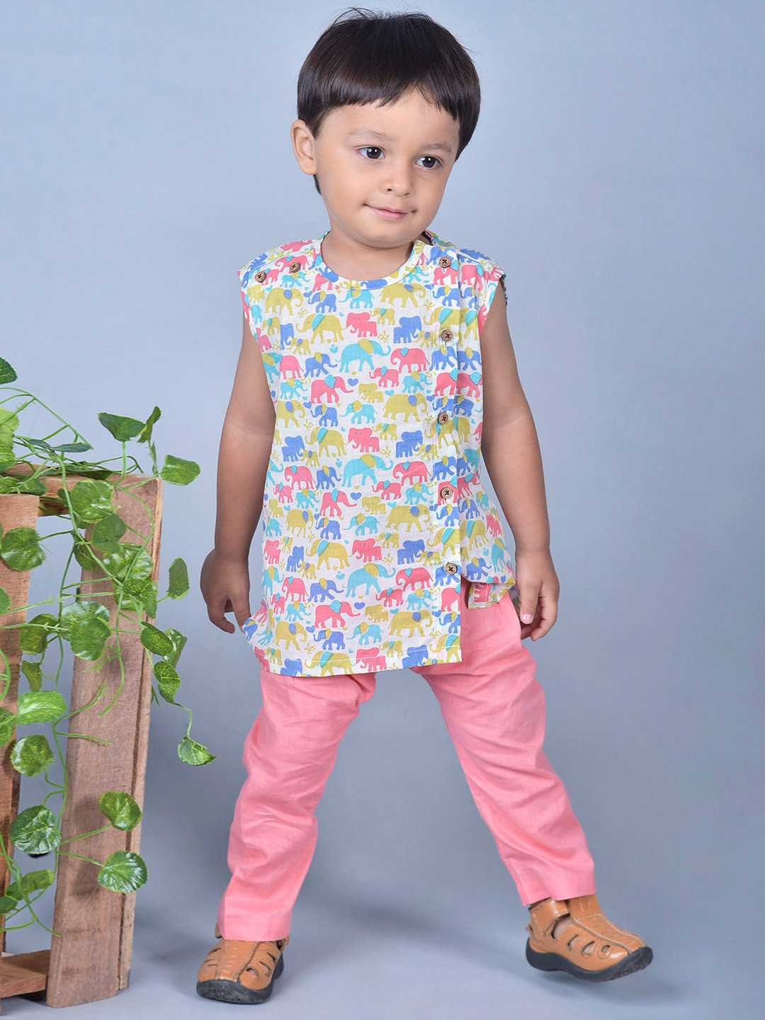 

Polka Tots Unisex Kids Printed Pyjamas, Pink