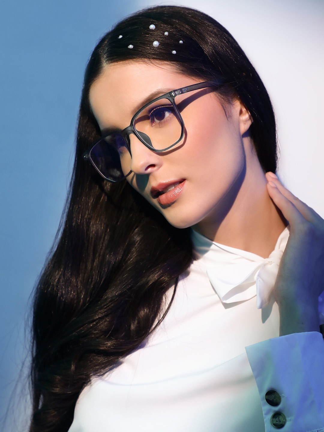 

LULU & SKY Women Wayfarer Sunglasses 5435, Transparent