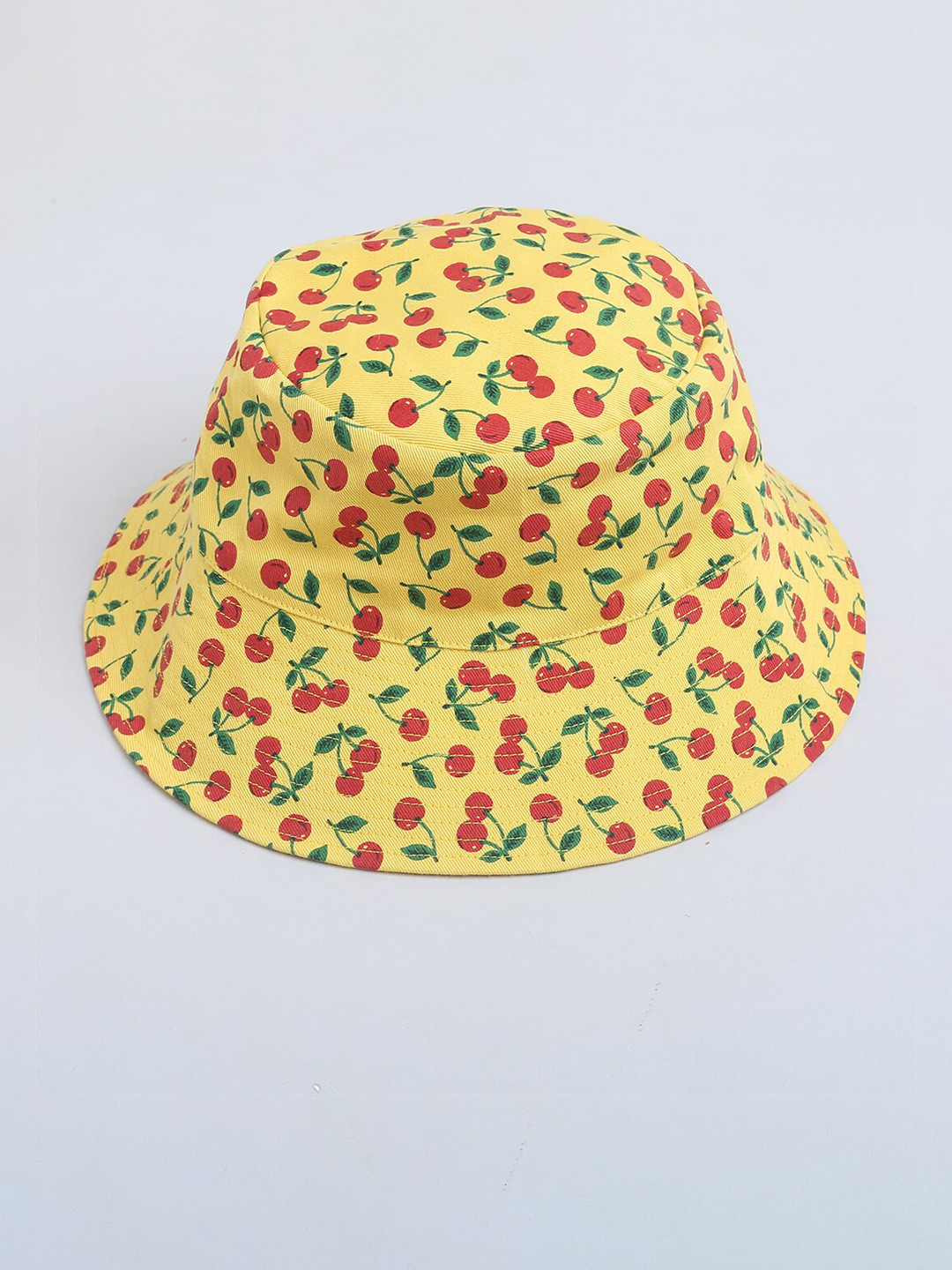 

Nino Bambino Kids Conversational Printed Reversable Organic Cotton Bucket Hat, Yellow