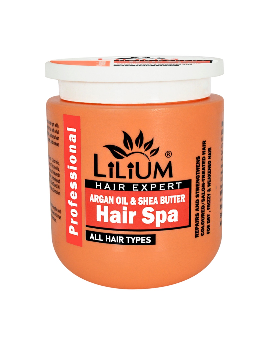 

Lilium Argan Oil & Shea Butter Hair Spa Expert Mask - 800 ml, Orange