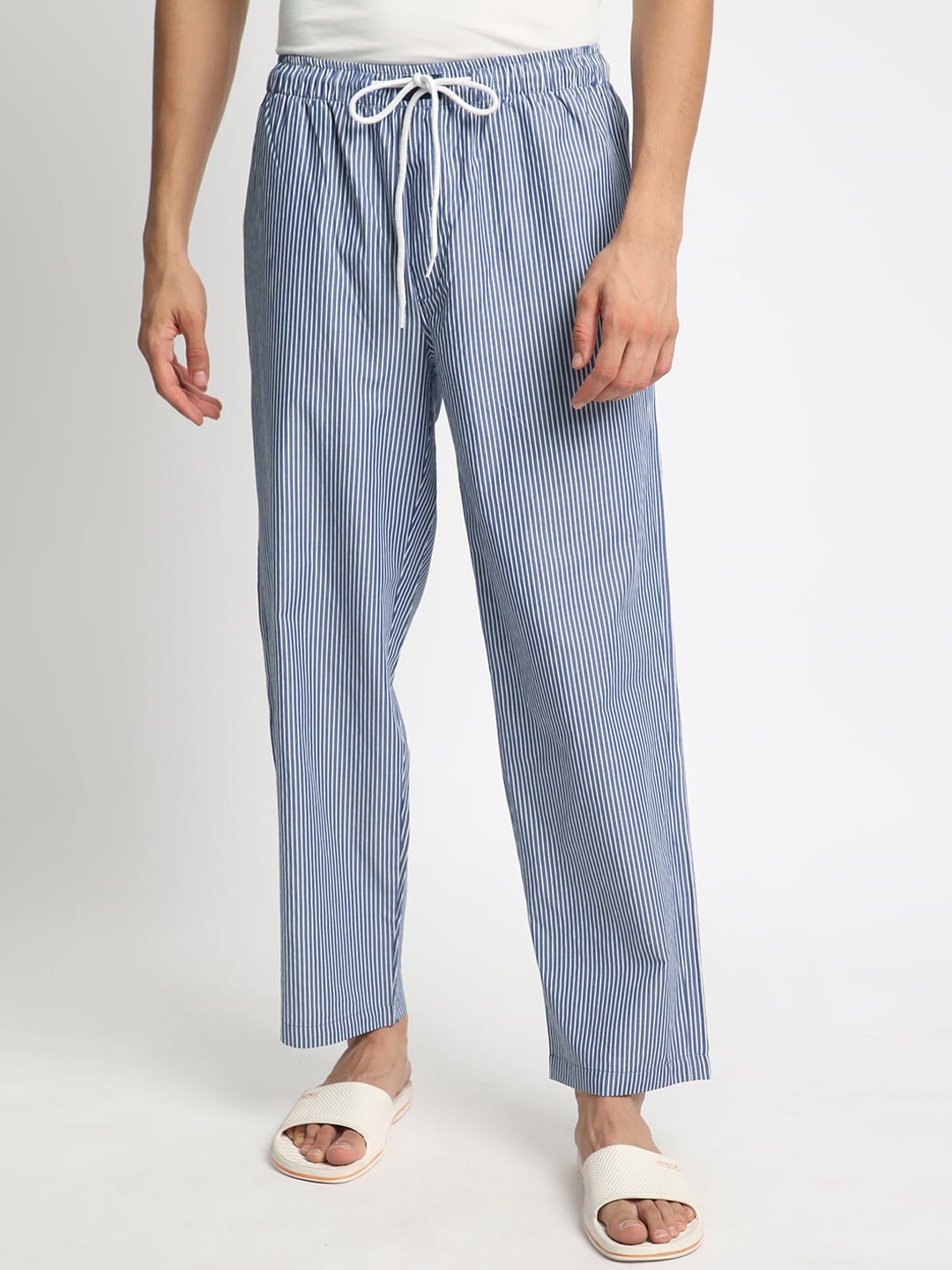 

IVOC Men Striped Lounge Pant, Blue