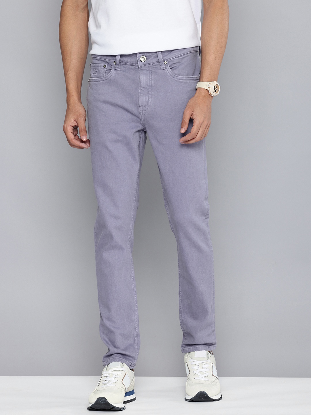 

Aeropostale Men Tapered Fit Stretchable Jeans, Lavender