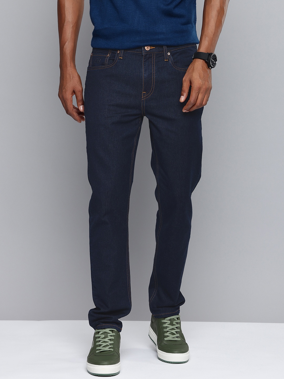 

Aeropostale Men Tapered Fit Stretchable Jeans, Blue