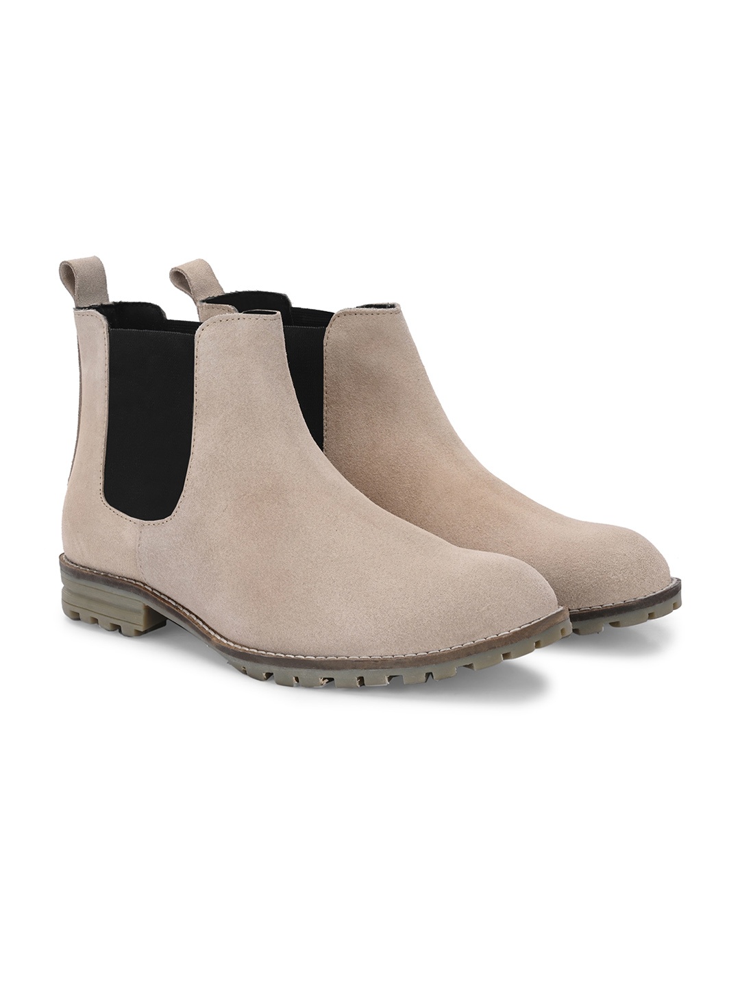 

Hirels Men Suede Chelsea Boots, Beige