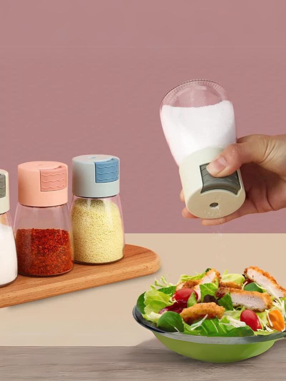 

UniKart Green & Transparent 4 Pieces Dishwasher Safe Salt & Pepper Shakers