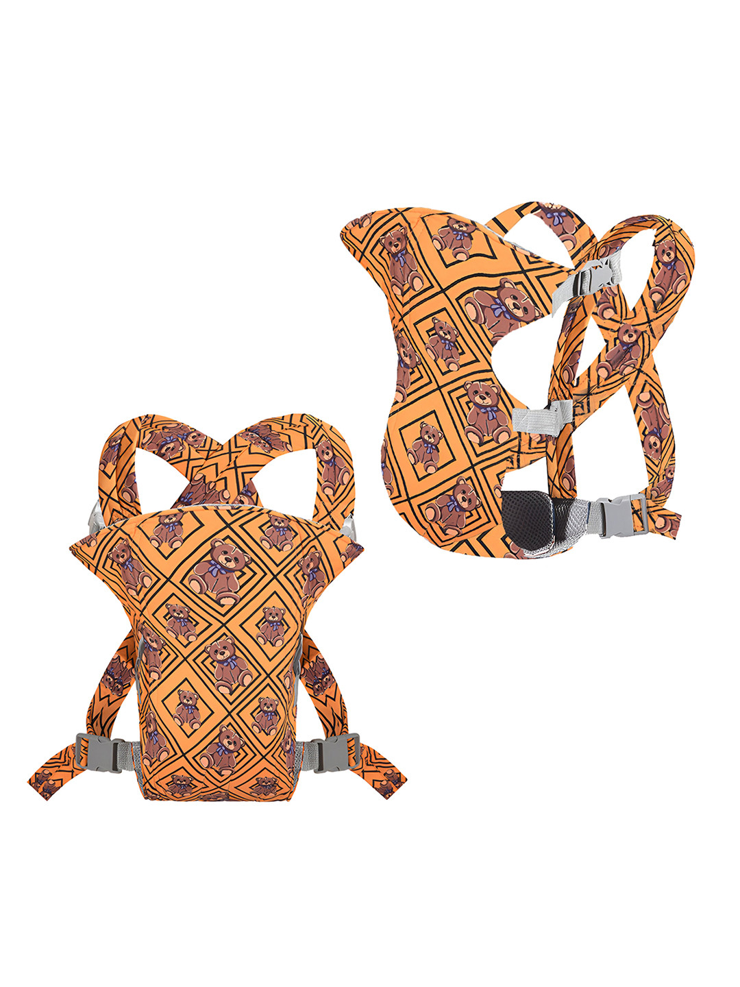 

BAESD Infants Printed Breathable 2 in1 Pure Cotton Baby Carriers, Orange