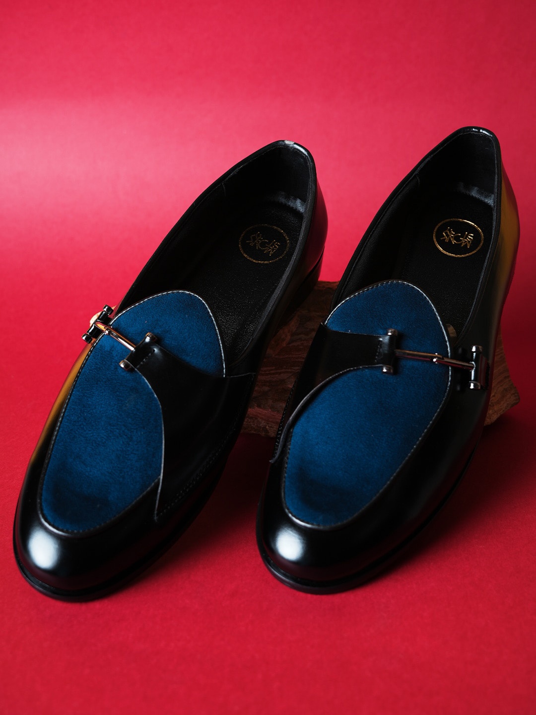 

MONKSTORY Men Round Toe Slip-On Sneakers, Blue