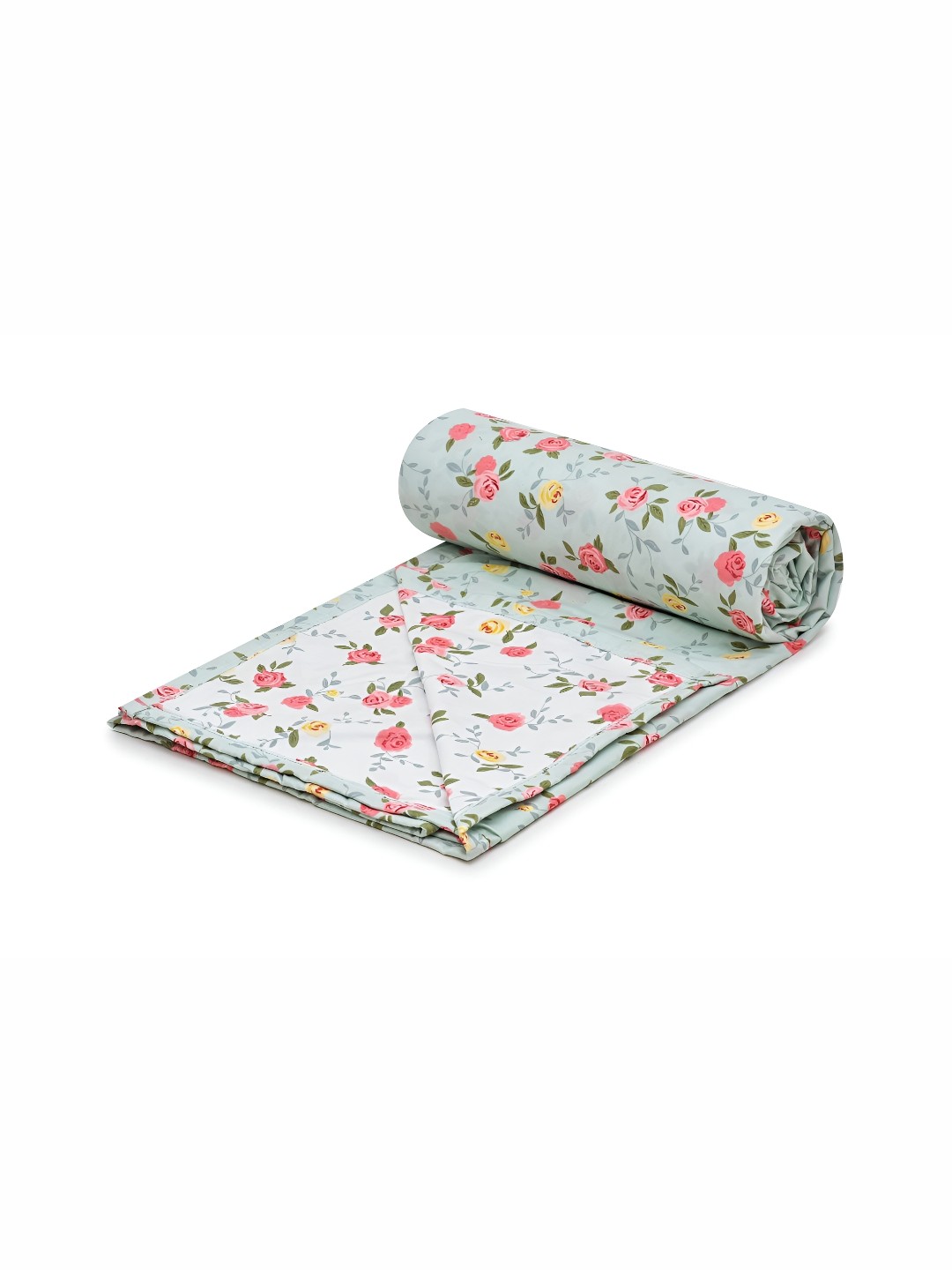 

RRC Pink & Pink Floral Microfiber AC Room 210 GSM Double Bed Dohar